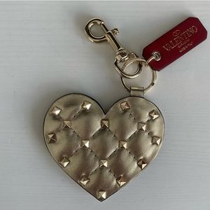 Valentino Garavani Heart Charm Keyring